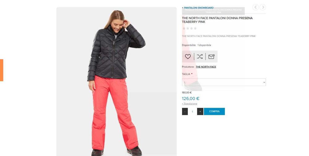 Pantaloni ski dama The North Face   L