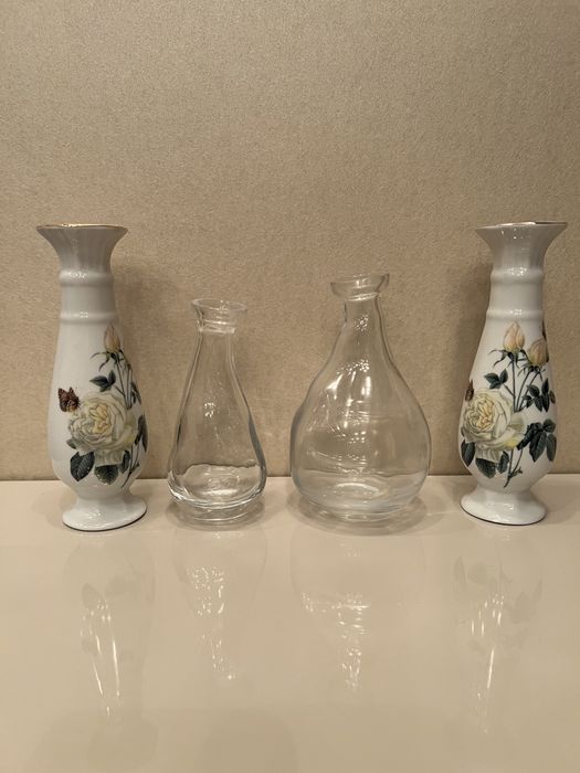 4 вазочки для цветов маленькие