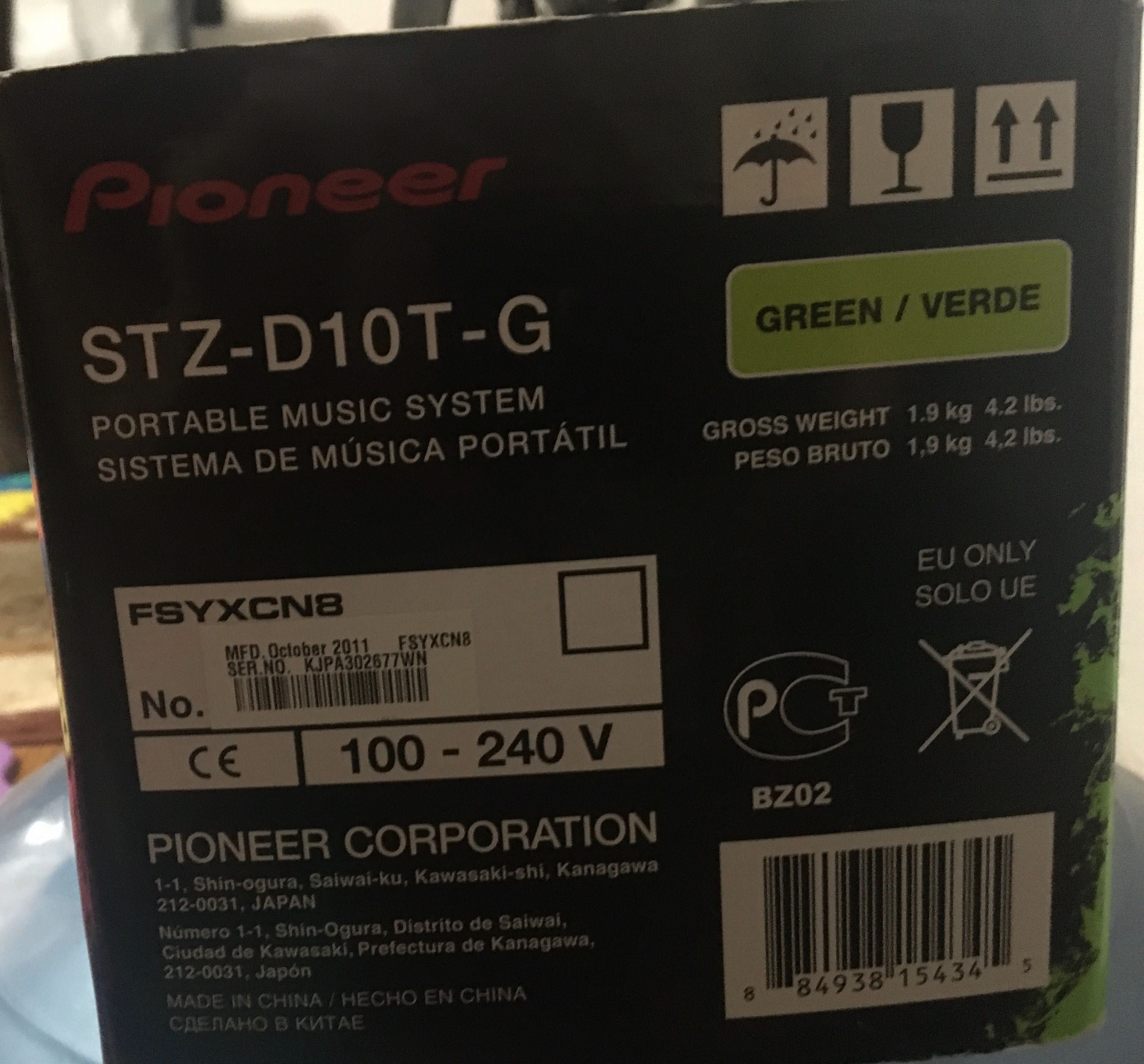 Pioneer stz-d10t-z