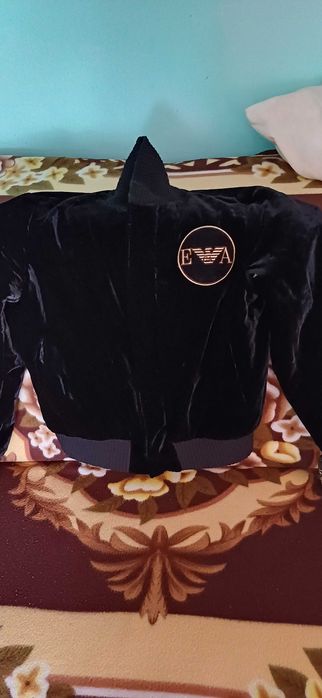 Geaca din catifea EMPORIO&ARMANI