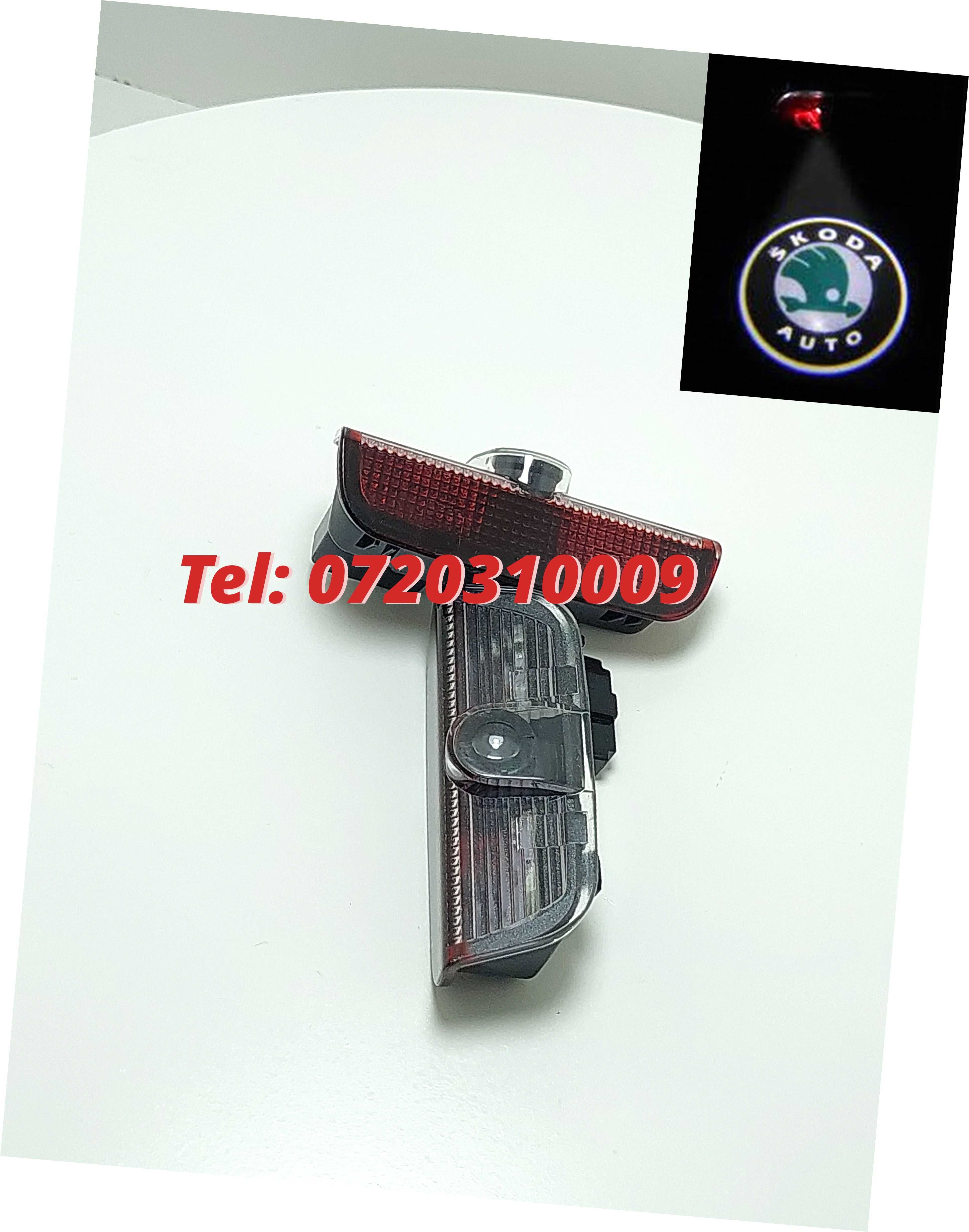 Proiectoare Logo Skoda Superb Portiera  Led Laser emblema sigla H