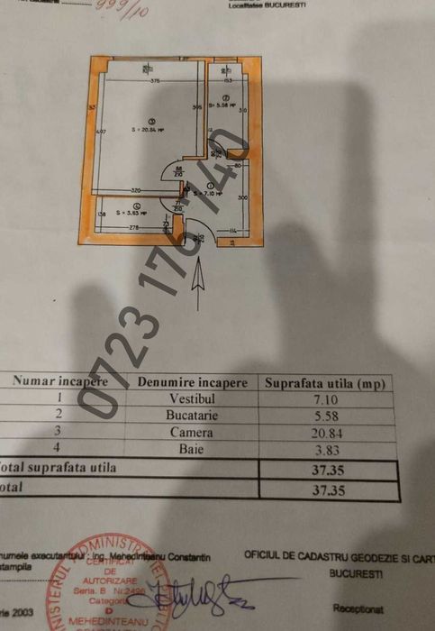 Garsoniera Mall Vitan/Vasile Carlova direct proprietar 40mp