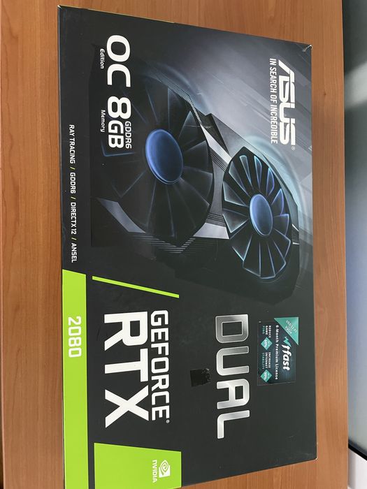 Placa video Asus Nvidia GeForce RTX OC Dual 2080, 8GB GDDR6