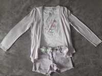 Costum C&A bluza tricou  cardigan pantaloni scurti , 9 -10 ani , 140cm