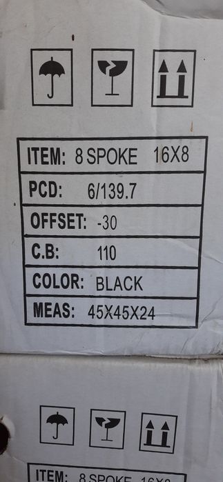 Vând jante 16 6/139.7 -30mm