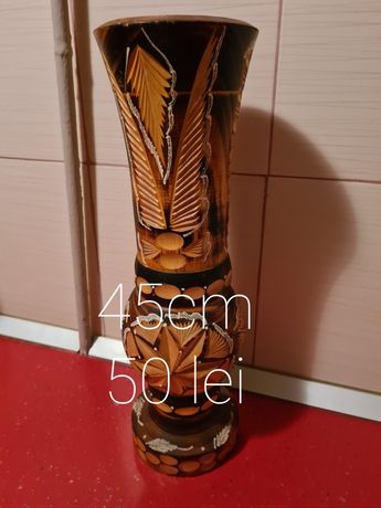 Vază decorativă lemn stare foarte buna la 50 lei Timișoara