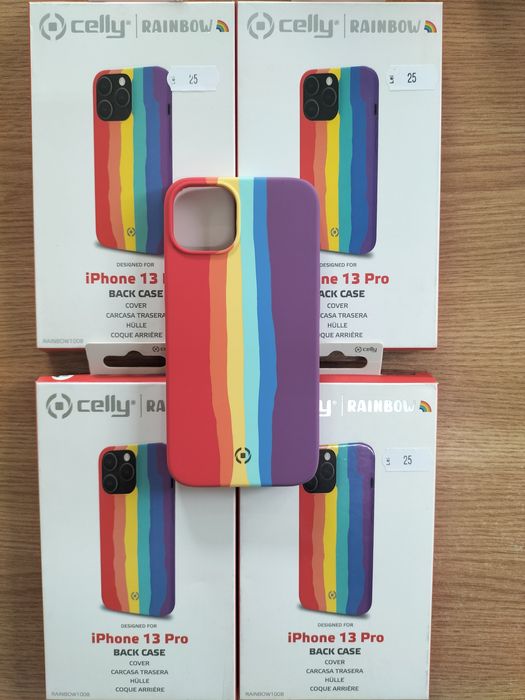 Husa iPhone 13 Pro Celly RAINBOW