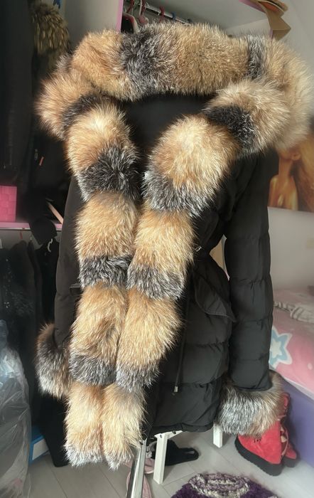 Geaca parka blana naturala vulpe