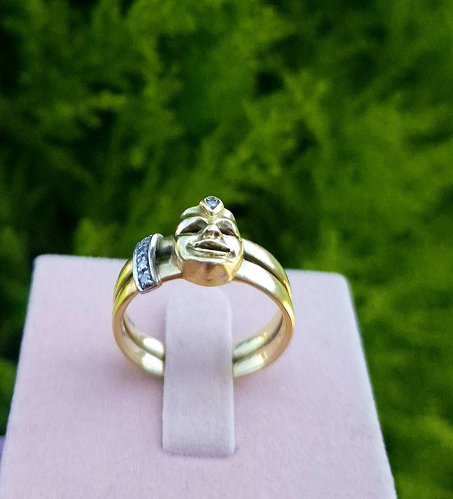 Inel din aur de 18K si diamante naturale