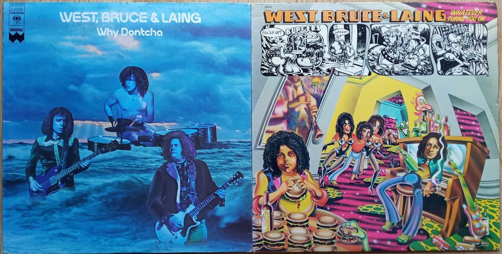set de 2 viniluri LP West, Bruce & Laing (editii americane)