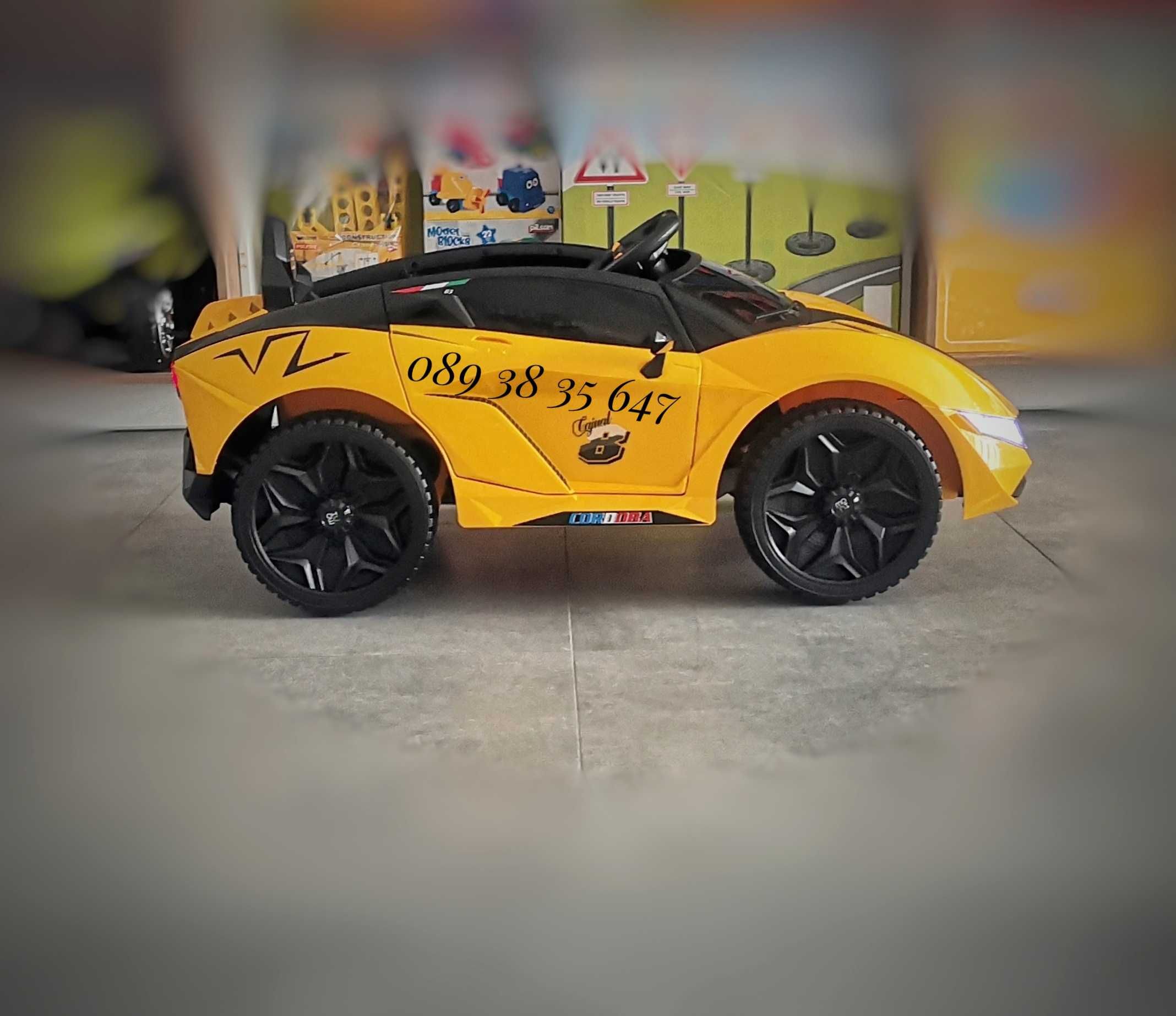 ПРОМОЦИЯ!НОВО!Акумулаторна кола CORDOBA YELLOW с 12V батерия,Bluetooth