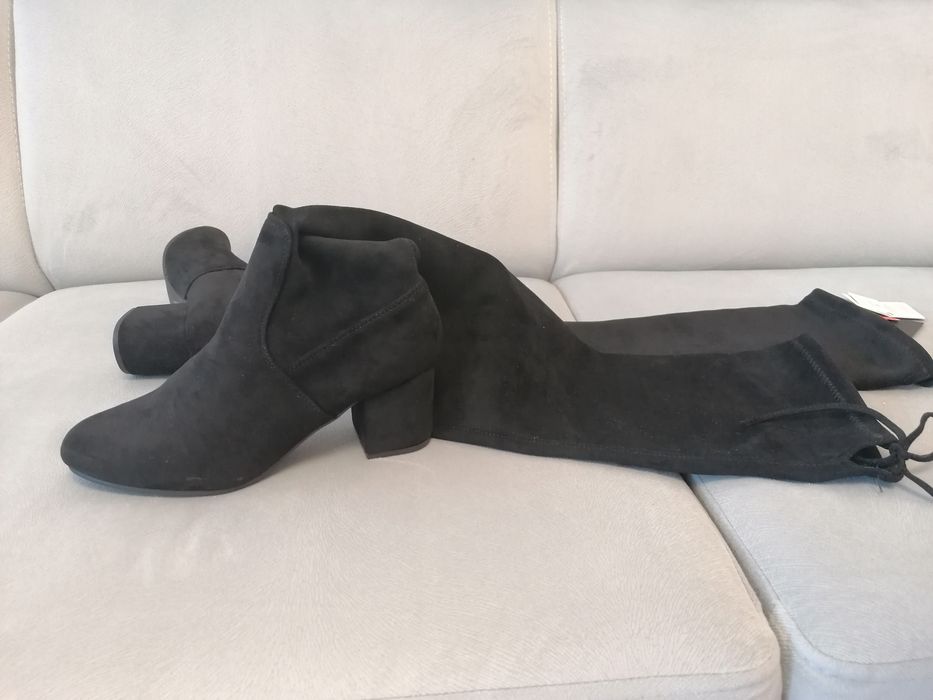 Cizme NOI de catifea, 36-37