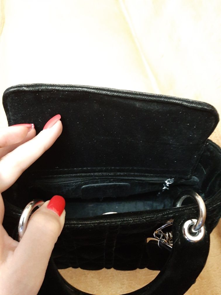 Женская сумка Dior из велюра
