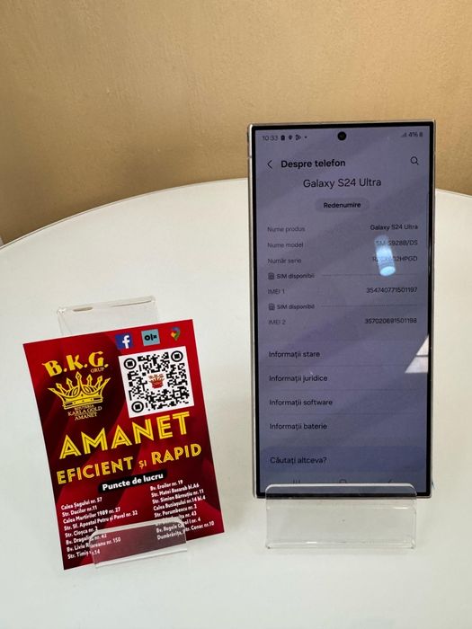 Samsung S24 Ultra 256gb Amanet BKG