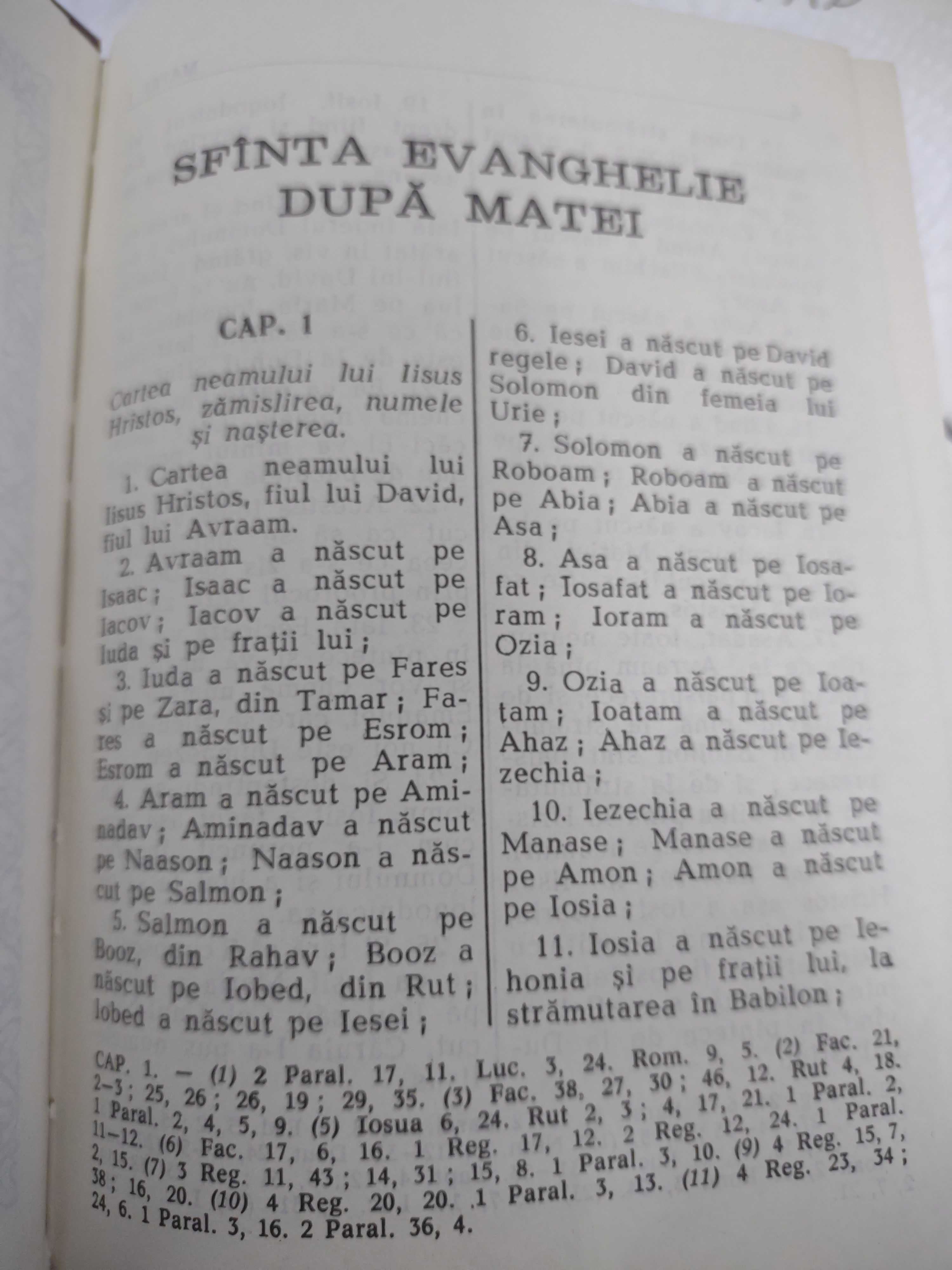 Biblia Noul Testament cu Psalmii, ortodoxe 1979
