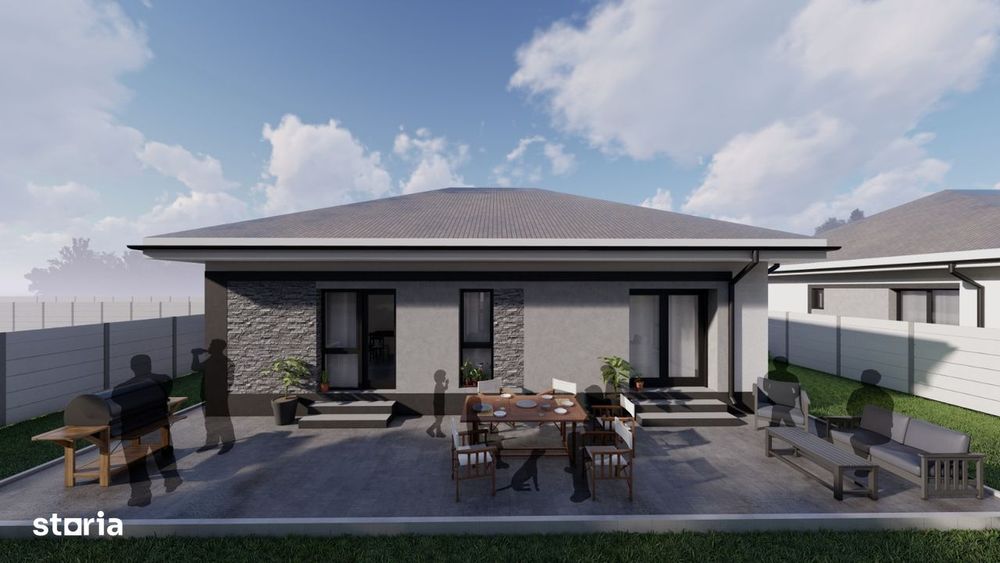 Complex case individuale 4 camere//teren 400mp/utilitati Varteju