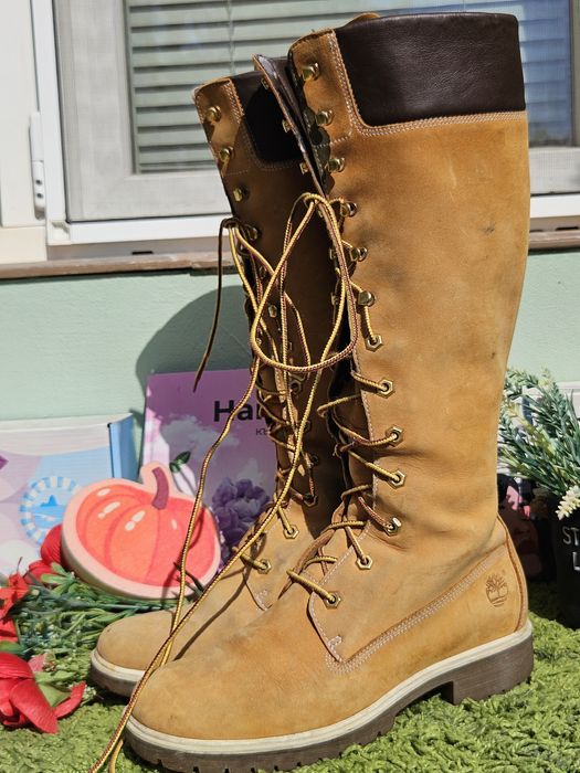 Timberland високи ботуши от кожа N39