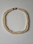 Colier perle akoya japan cu aur 14 kt  si diamante