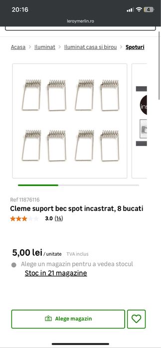 400 cleme spot lumini