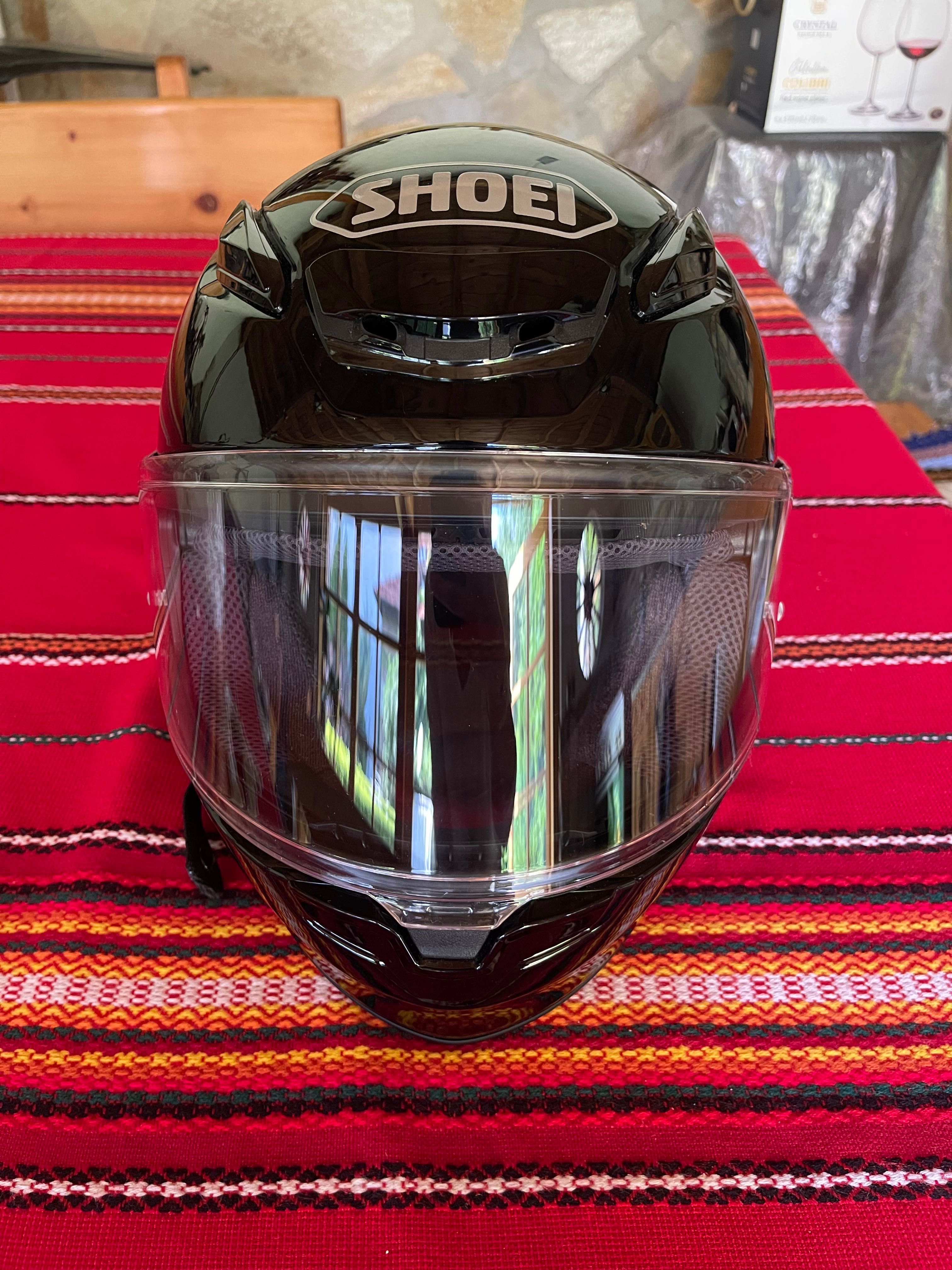 Нова каска Shoei NXR2 размер S черен гланц