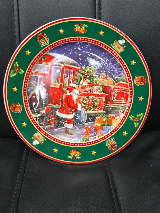 Сервиз за торта с новогодишни мотиви