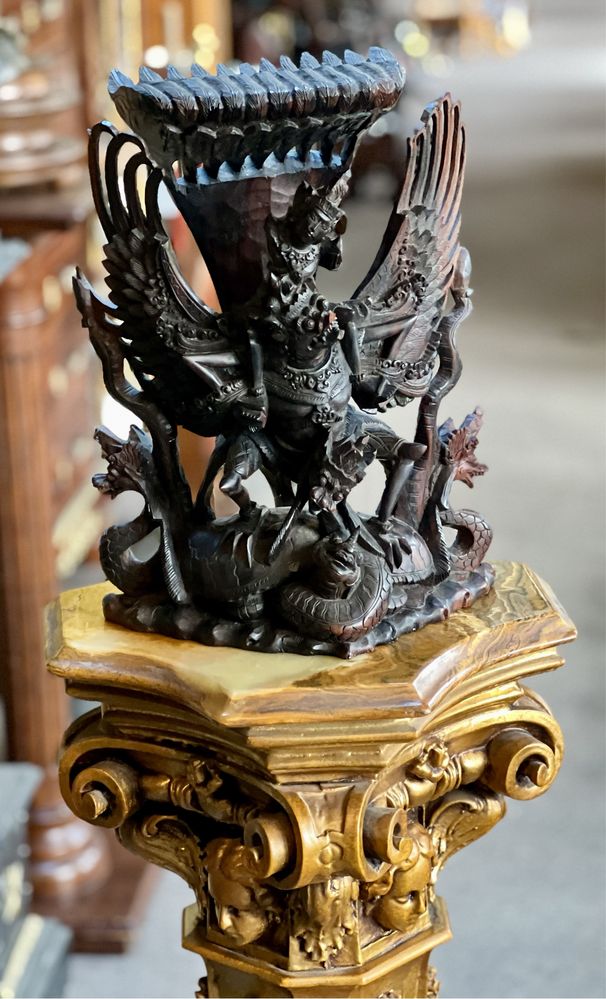 Sculptură veche asiatică *** vintage / antic / vechi / retro ***