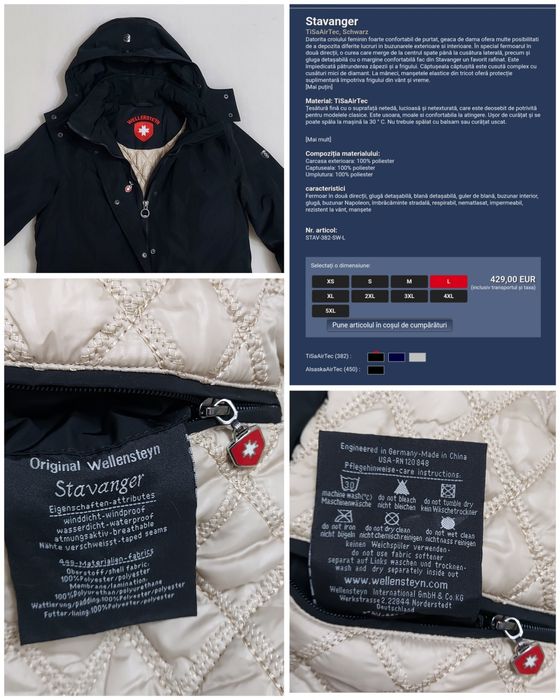 Geaca de iarnă Parka Wellensteyn Stavanger Midnightblue, nr L (lady)