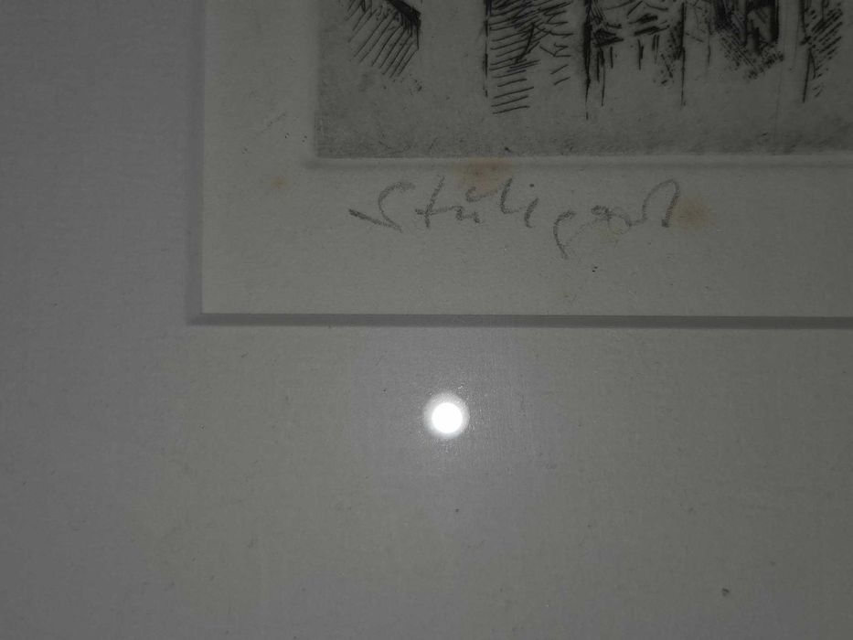 Lot vintage de 2 litografii interesante