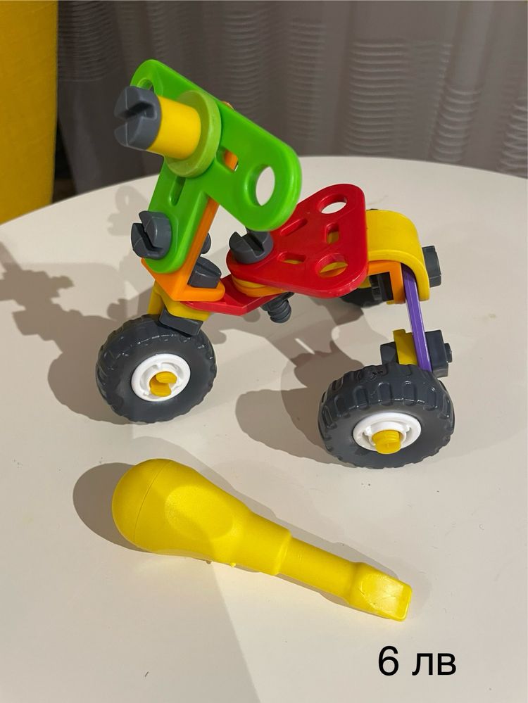 Използвани играчки колички, кубчета, трактор, ферма, пъзели