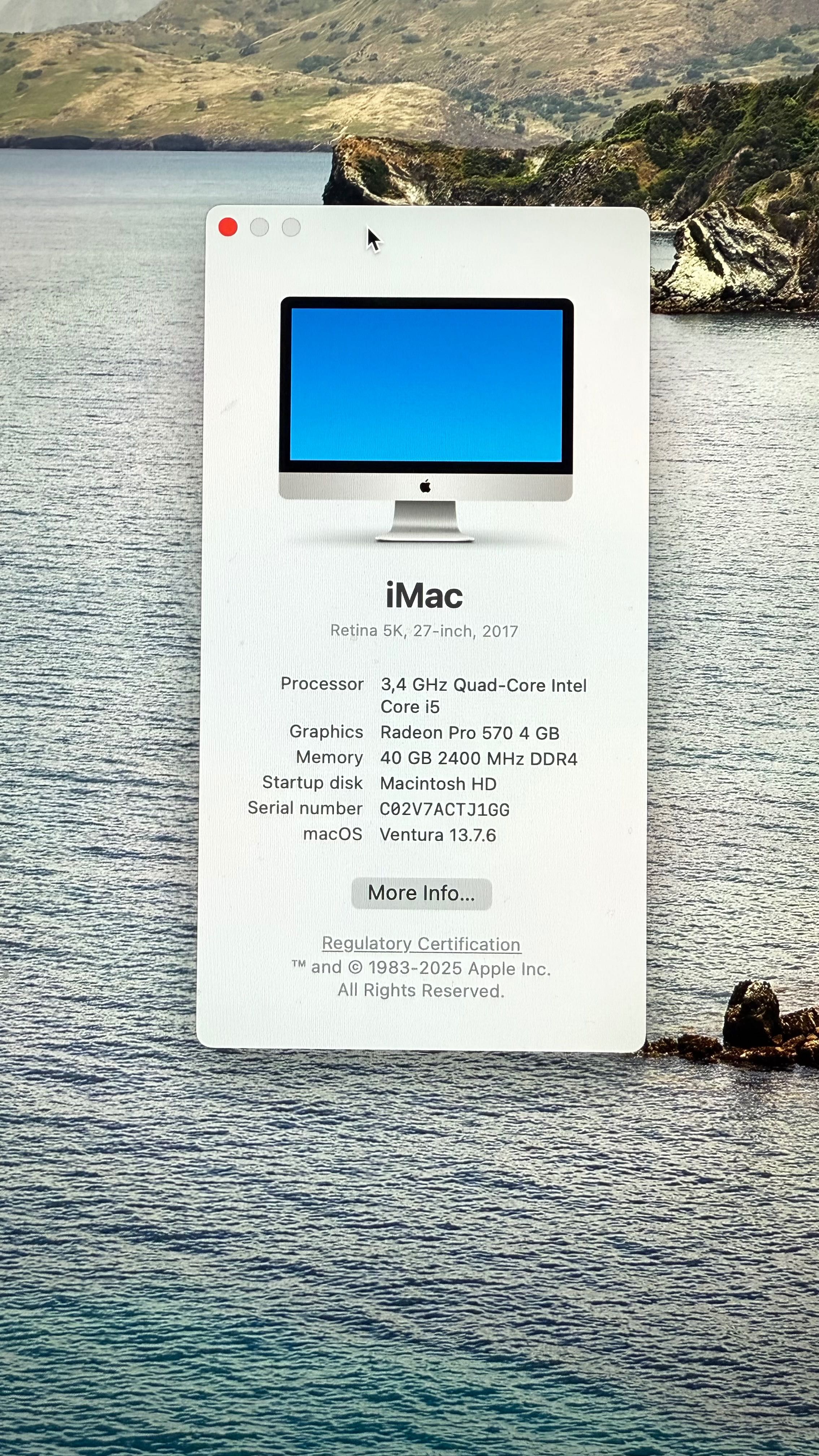 Продавам iMac 27” Retina 5K (2017) – перфектно състояние!