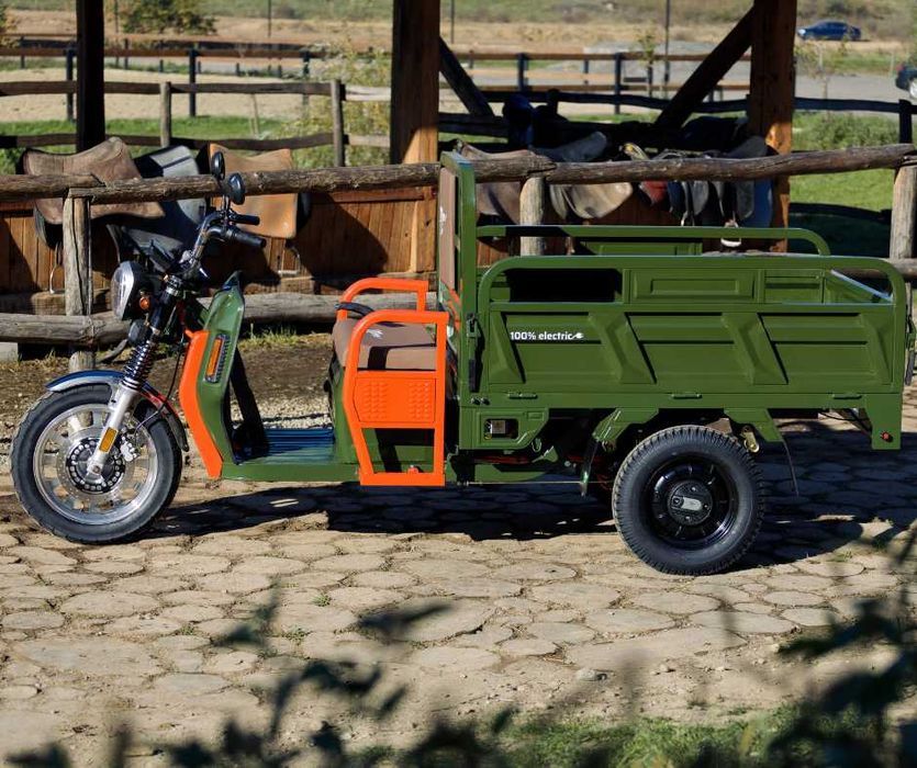 Triciclu electric omologat Cargo 500 NC9 EEC cu si fara Permis 45 km/h