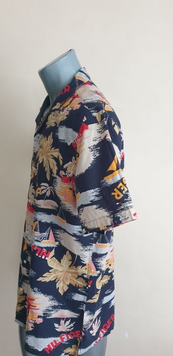 Tommy Hilfiger Cotton/ Len Mens Size L ОРИГИНАЛ! Мъжка Ленена Риза!