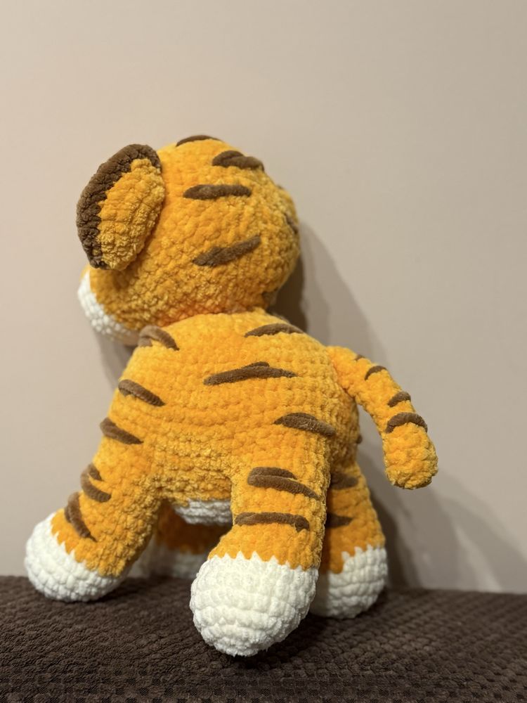 Плетен тигър / Handmade tiger 26 см.