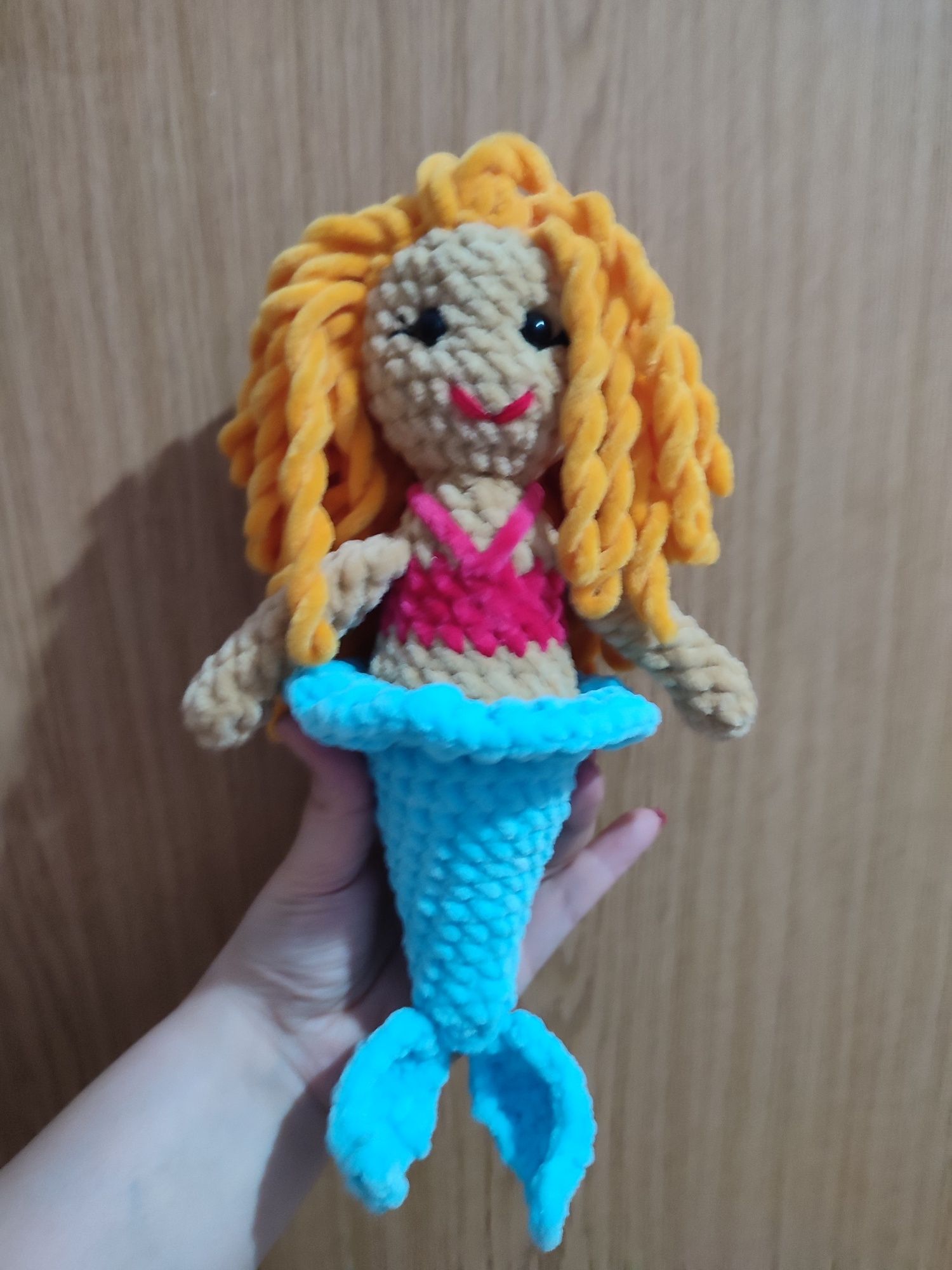 Плетена играчка русалка