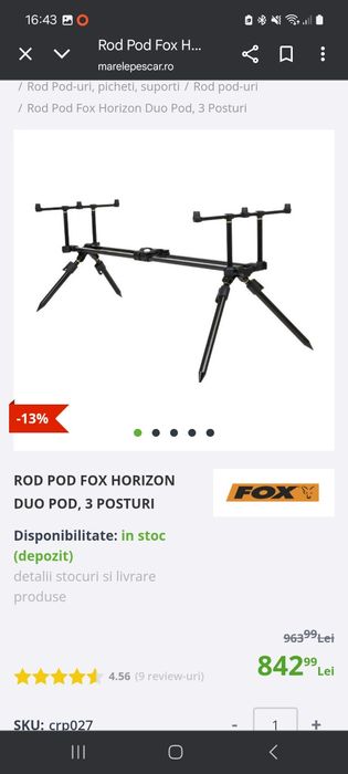 Set complet crap: fox mx/mk3, daiwa emblem 35scw, shimano tx2