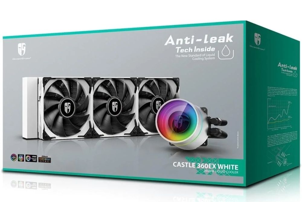 Водяное охлаждение Deepcool castle 360ex white