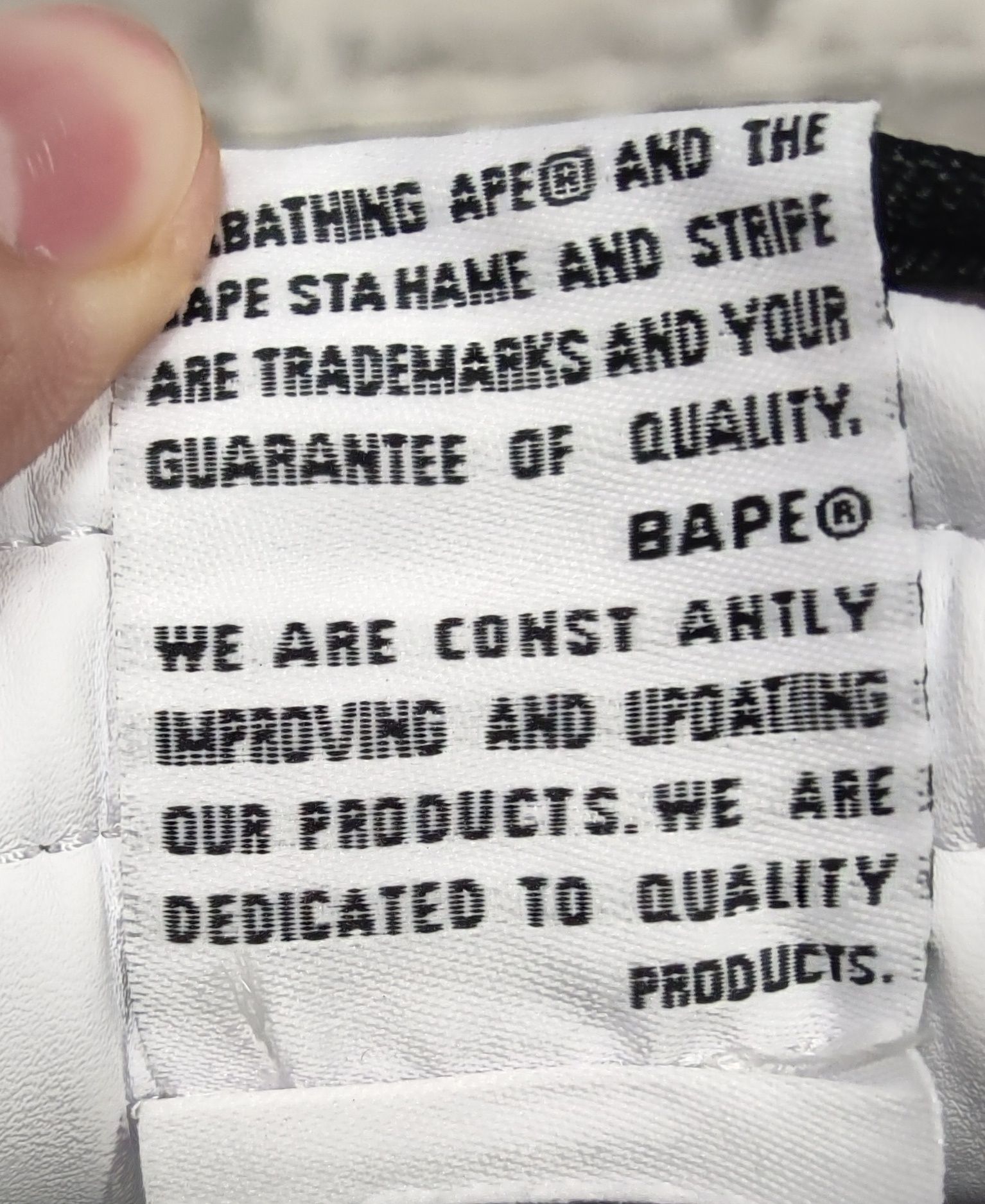 Bape Sta Low, Black/White, 39 EUR