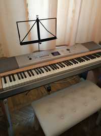 Pian Yamaha DGX 620 + scaun de pian alb + stativ