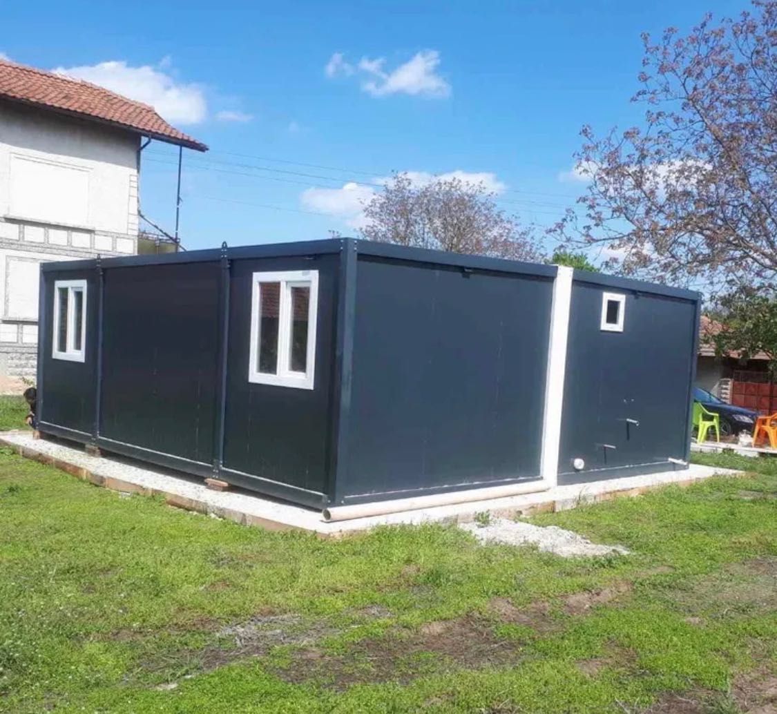 Жилищен контейнер модулна къща павилион за отдих офис склад гараж