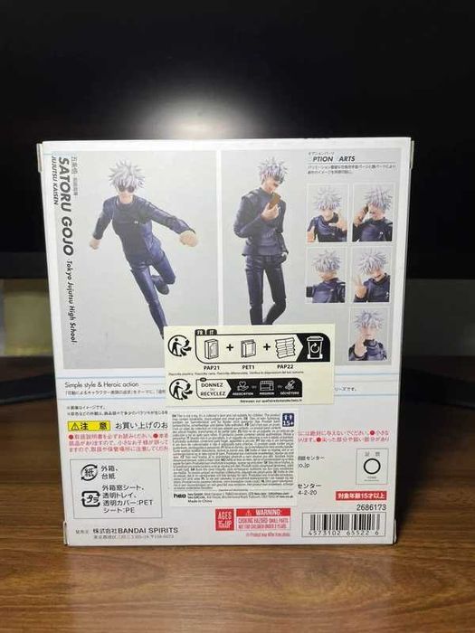S.HFiguarts Satoru Gojo Jujutsu Kaisen Figurina