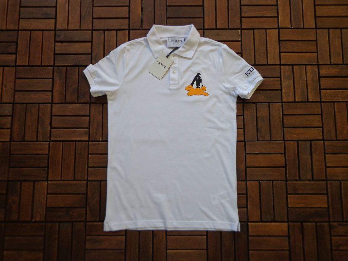 Мъжка поло тениска Iceberg Daffy Duck Print Polo T-shirt