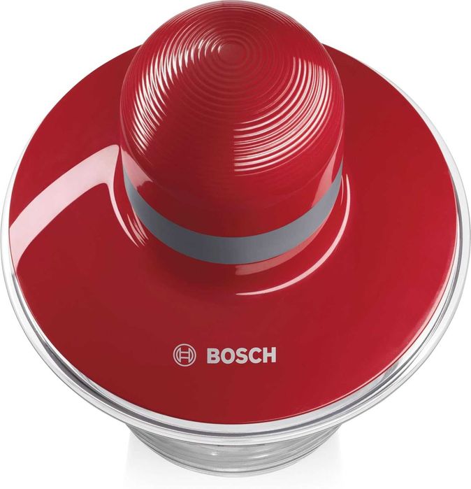Блендер, чопър, Bosch MMR08R2 резачка за храна, 400 W, червена/сива