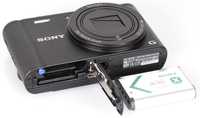 Sony Cyber-Shot DSC-WX350, 18 MP, Wi-Fi, Black