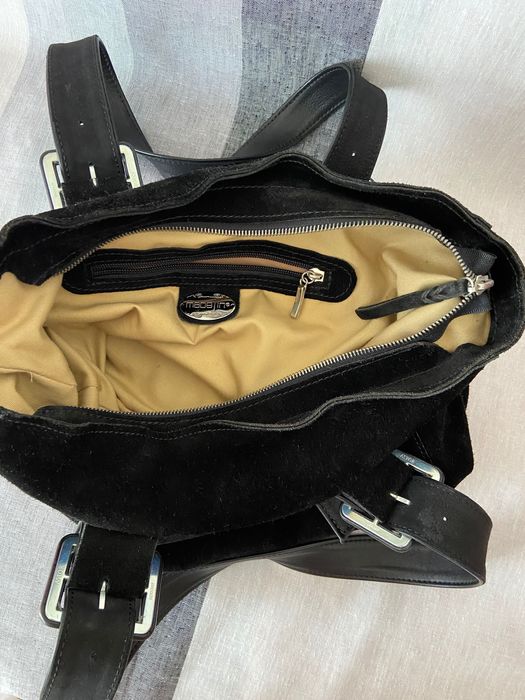 Чанта Естествен велур MADELIN