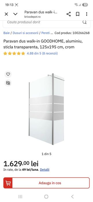 Dus cu cadita de vanzare plus bideu