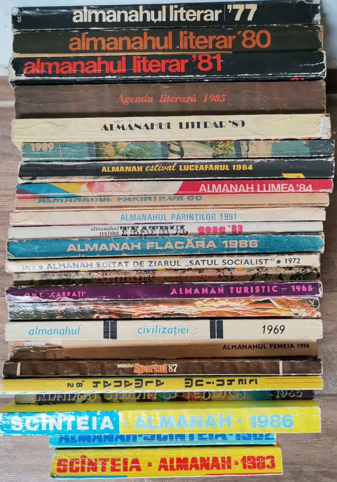 Lot 24 Almanahuri Scanteia, Literar, Parintilor, Teatru, Tehnic, Sport