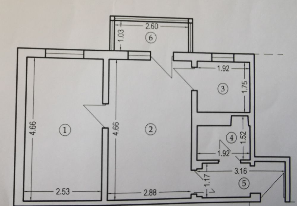 Apartament 2 camere semidecomandat Tomis Nord Cireșica