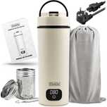 Fierbător Electric Portabil 450ml – Control Temperatură, Infuzor Cadou