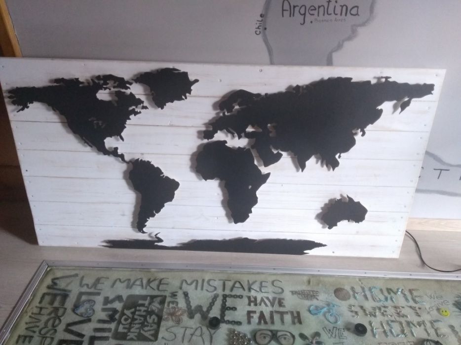 Harta lumii /decoratiune /lampa