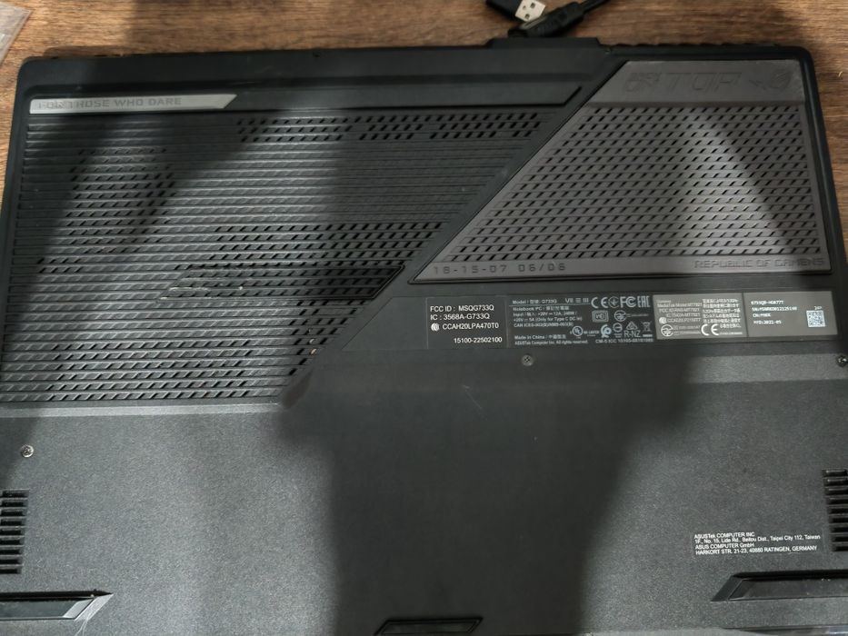 Asus Rog Strix Scar 17 G733Q Ryzen 9 5900hx rtx3070